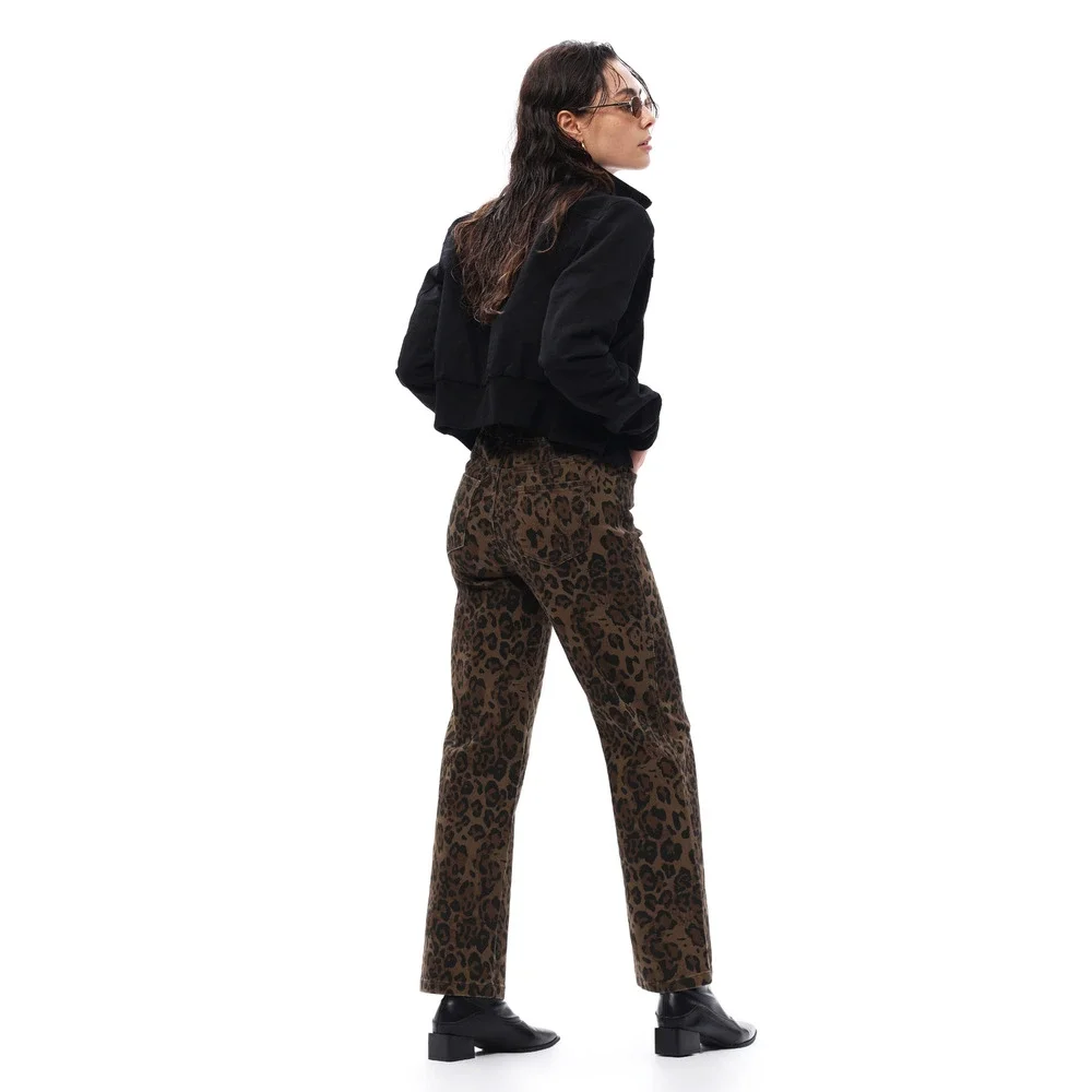 High Rise Relaxed Straight Pants